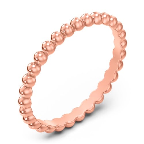 Stackable Beaded Ball Ring