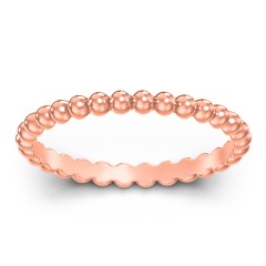Stackable Beaded Ball Ring