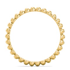 Stackable Beaded Ball Ring