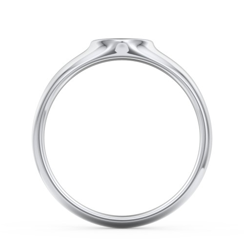 Engravable Heart Signet Ring – Sterling Silver