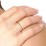 Faceted Wave Band with Milgrain Detailing – 18K Gold Plated Silver