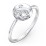 Yin-Yang Ring with Filigree Detailing – 10K White Gold