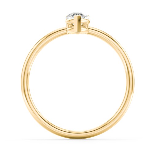 Pear Ring with Round Accent Stone