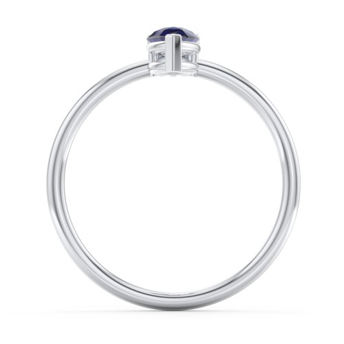 Pear Ring with Round Accent Stone