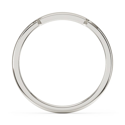 Engravable Bar Ring – 10K White Gold