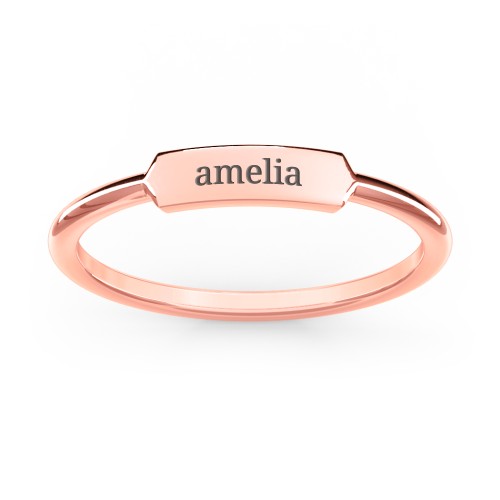 Engravable Bar Ring