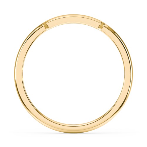 Engravable Bar Ring – 10K Yellow Gold