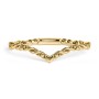V-Shape Stacking Ring with Twisted Band