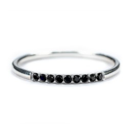 Stackable Band with Accent Gemstones
