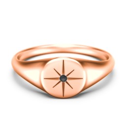 Star Set Signet Ring
