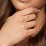 East-West Stackable Baguette Ring – 10K Rose Gold with Emerald