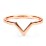 V-Shape Stackable Ring – 10K Rose Gold