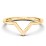 V-Shape Stackable Ring – 10K Yellow Gold