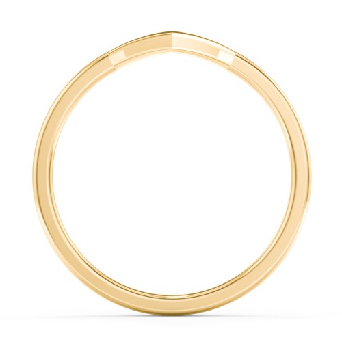 V-Shape Stackable Ring – 10K Yellow Gold