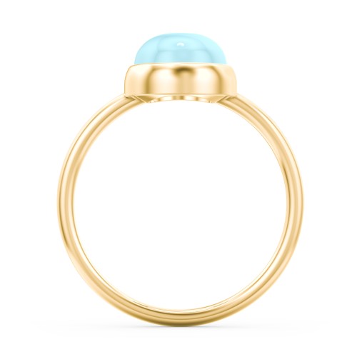 Oval Cab Gemstone Ring