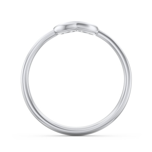 Open Heart Ring – Sterling Silver
