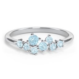 8-Stone Cluster Ring