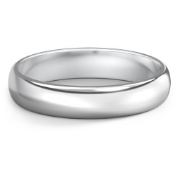 Classic Half Round Wedding Band - 4mm Width