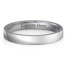 Classic Flat Wedding Band - 3mm Width