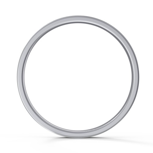 Classic Flat Wedding Band - 3mm Width – Sterling Silver