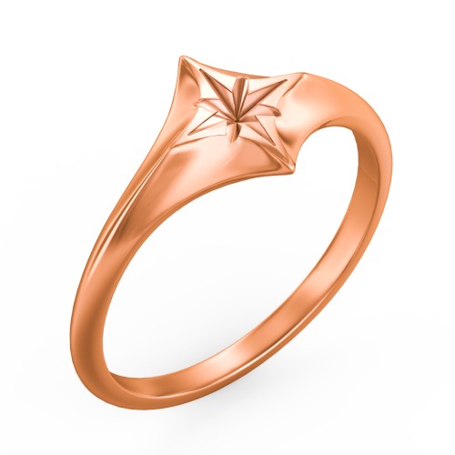 Women's North Star Signet Ring