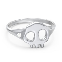 Sterling Silver Skull Ring Womens Skull Rings Womens Thumb Ring Index  Finger Ring - Etsy