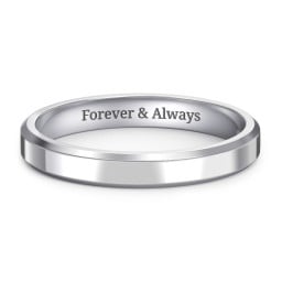 Beveled Edge Wedding Band