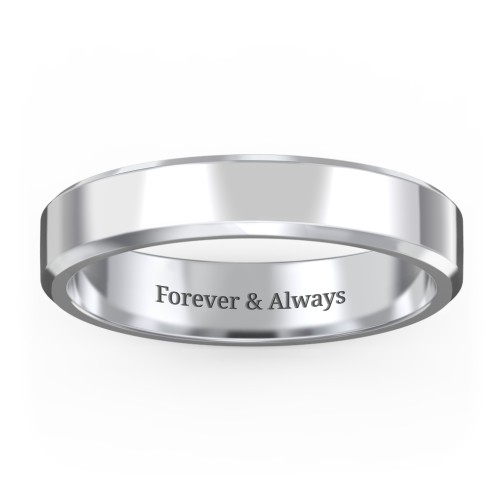Women’s Beveled Edge Wedding Band