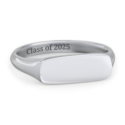 Women's Bar Signet Ring