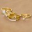 Stackable Birthstone Ring with Engraving – 10K Rose Gold with Green Sapphire