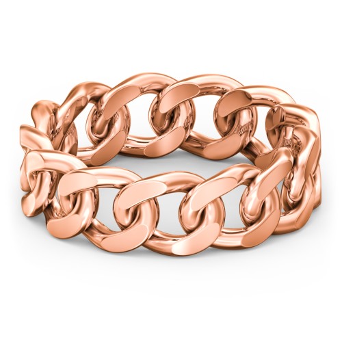 Wide Curb Link Chain Ring