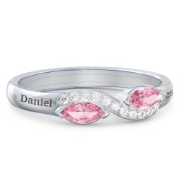 Infinity Marquise Ring with Accents