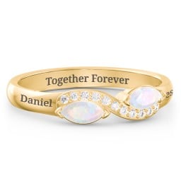 Infinity Marquise Ring with Accents