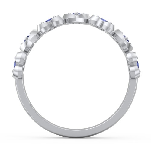 Multi-Heart Ring with Birthstones