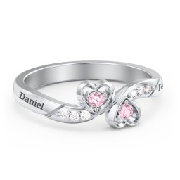 Duo of Hearts Ring