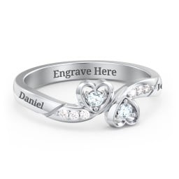 Duo of Hearts Ring