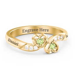 Duo of Hearts Ring