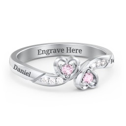 Duo of Hearts Ring