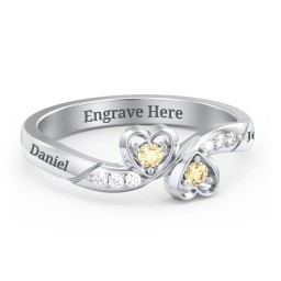 Duo of Hearts Ring