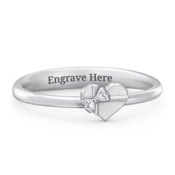 Heart Shaped Ring with Bow