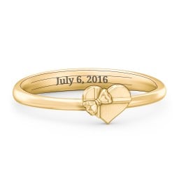 Heart Shaped Ring with Bow