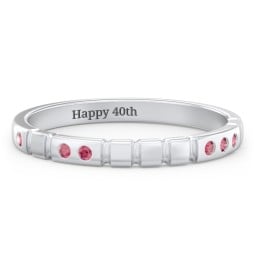 "Love" Morse Code Ring with Accents