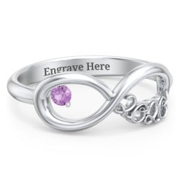 2020 Infinity Ring with Birthstone