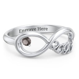 2020 Infinity Ring with Birthstone