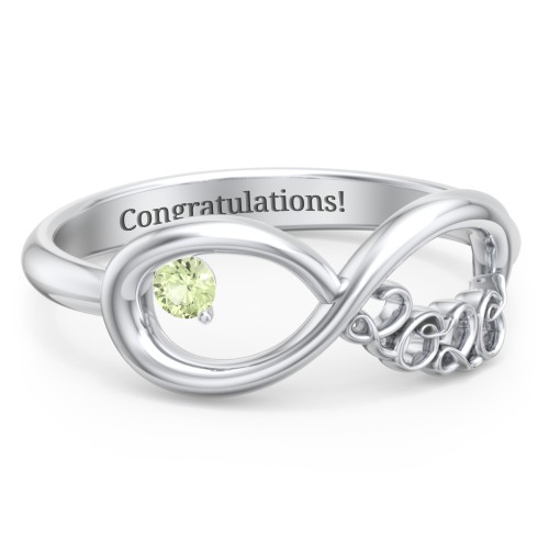 2020 Infinity Ring with Birthstone