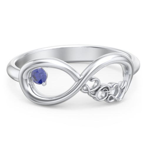 2021 Infinity Ring with Birthstone
