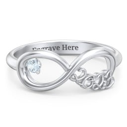 2023 Infinity Ring with Birthstone