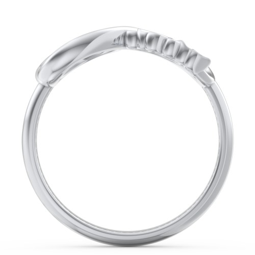 2023 Infinity Ring with Birthstone – Sterling Silver with Blue Sapphire