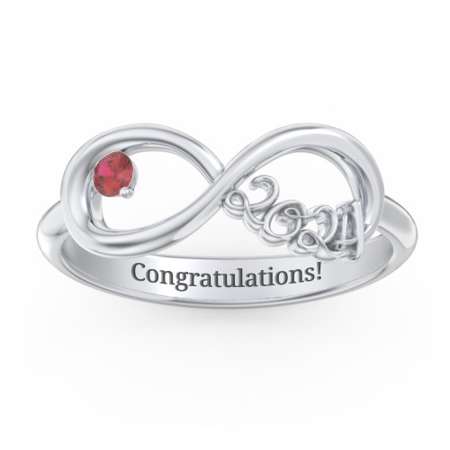 2024 Infinity Ring with Birthstone