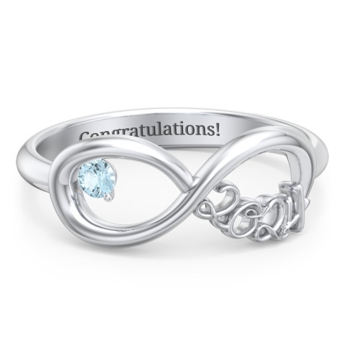 2024 Infinity Ring with Birthstone